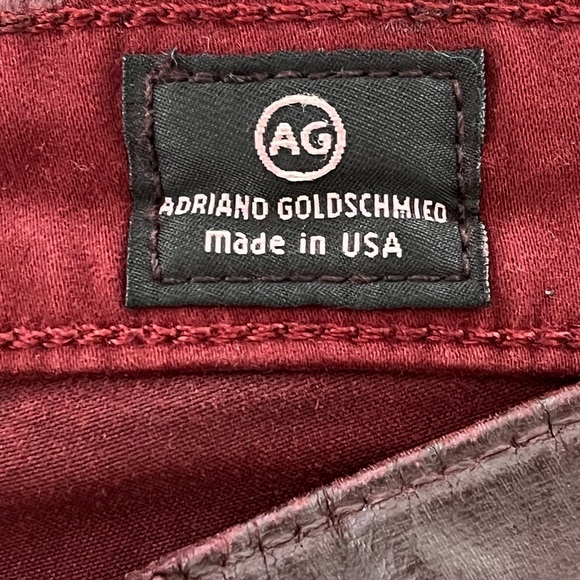 AG ADRIANO GOLDSCHMIED Legging Ankle Super Skinny Leatherette Jean Size 24R New - Picture 10 of 16